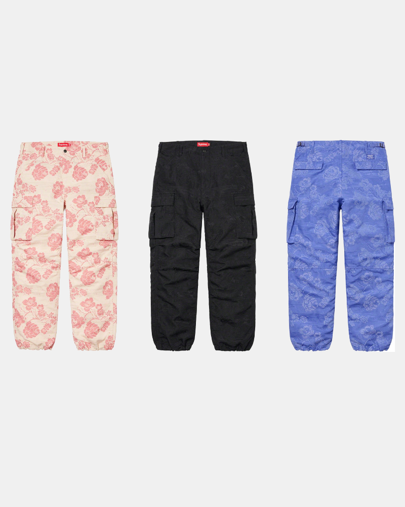 FLORAL TAPESTRY CARGO PANT