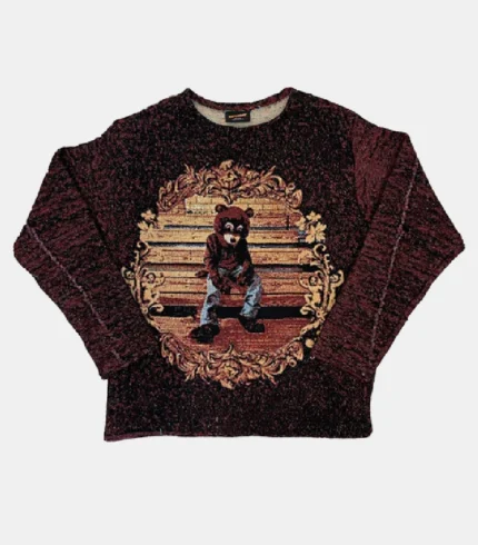 DROPOUT WOVEN TAPESTRY SWEATER (2)