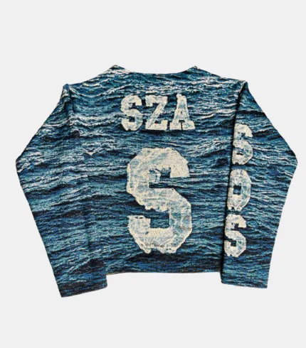 SZA SOS WOVEN TAPESTRY SWEATER (1)