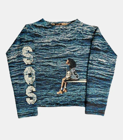 SZA SOS WOVEN TAPESTRY SWEATER (2)